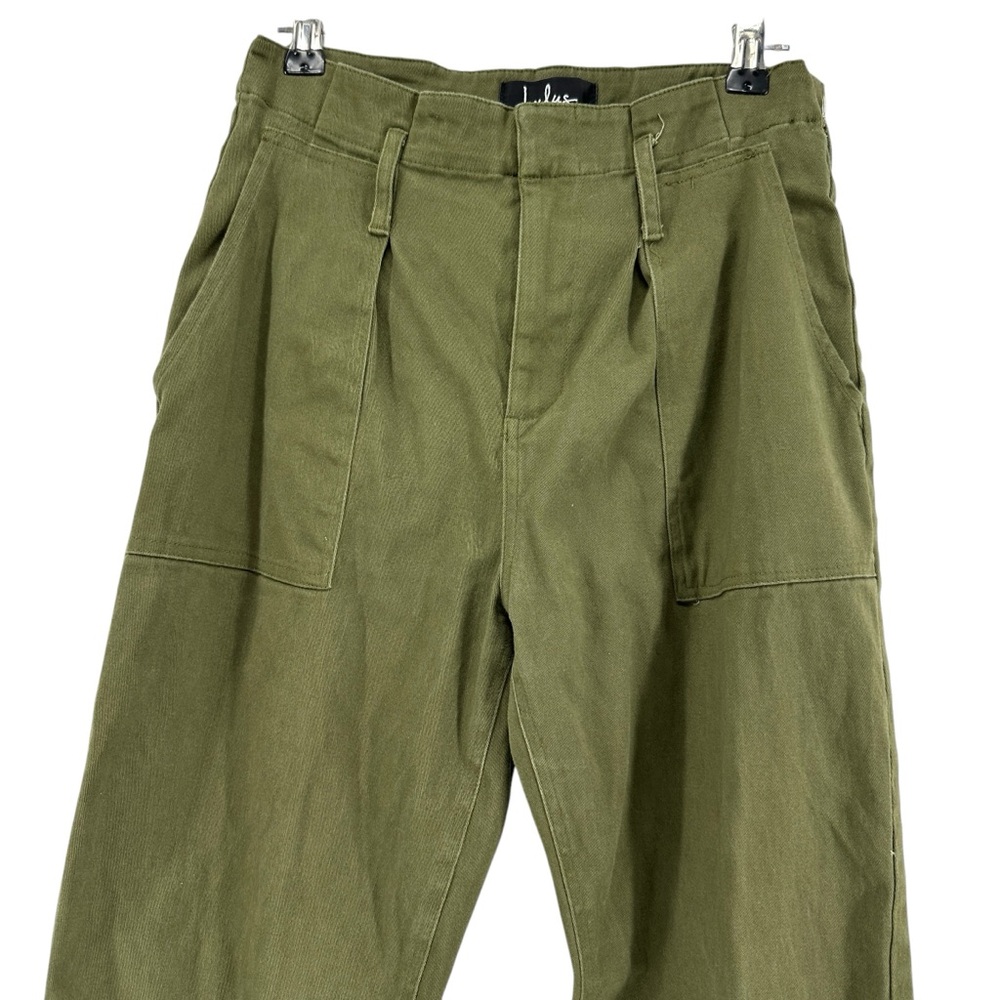 Lulus Leo Olive Green Cropped Pants - Picture 8 of 9